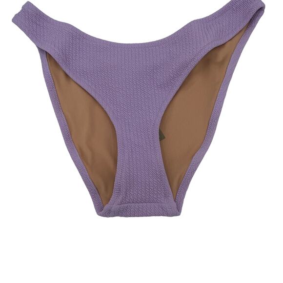 New NWT J. Crew Textured Curved Cheeky Bikini Swim Bathing Suit Bottom Large - Picture 3 of 8